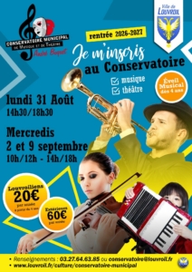 Inscriptions Conservatoire 2026